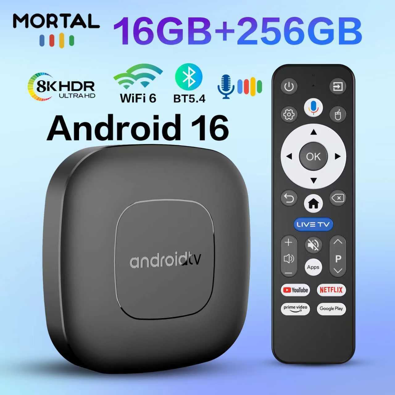 Home Cinema Youtube - TV-Box mit Android 16, Google Assistant,