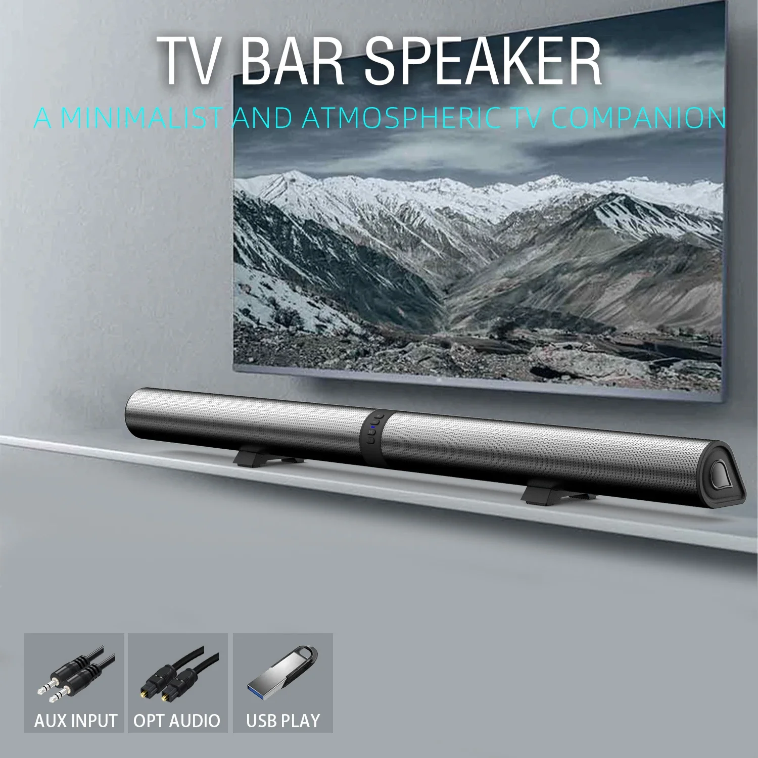 Home Cinema Of Soundbar - FM-Soundbar, TV, Bluetooth-Lautsprecher, HDMI/AUX/BT/OPT-Verbindungen, Soundbars mit
