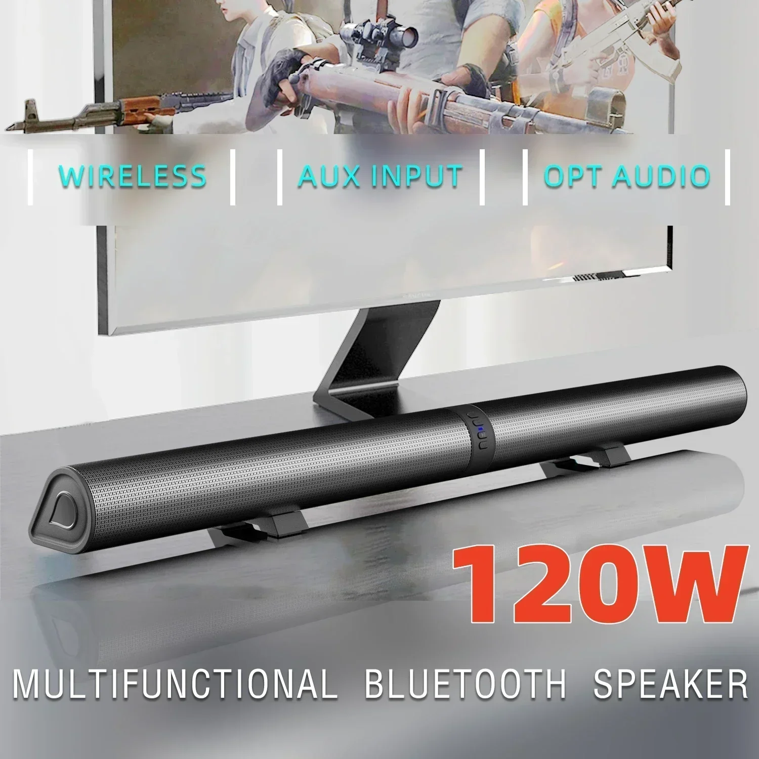 Home Cinema Of Soundbar - 120 W BS-56 TV-Bluetooth-Lautsprecher AUX/BT/OPT-Verbindungen Soundbars