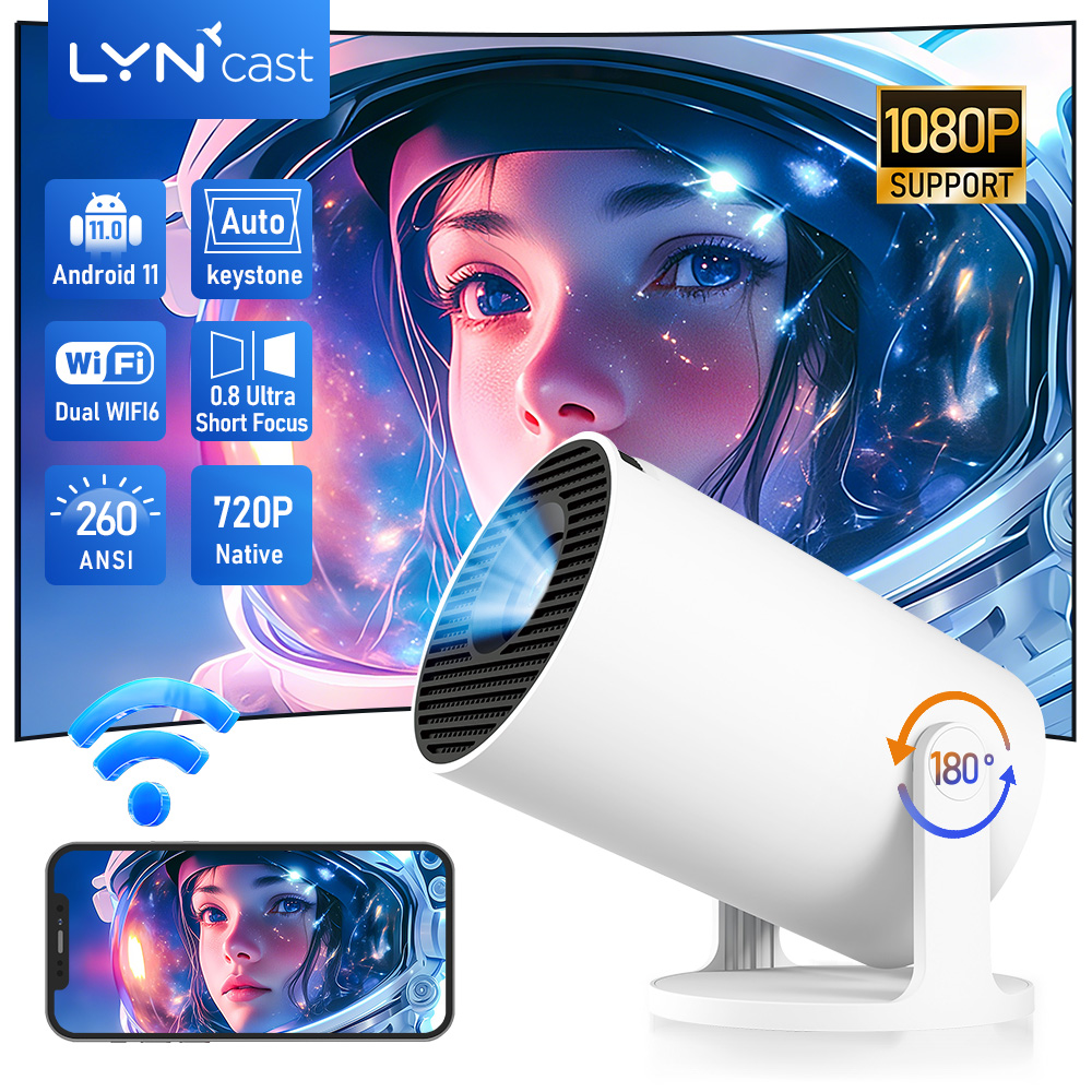 Home Cinema Hdmi - LynCast Projektor X1BQ 4K Android 11
