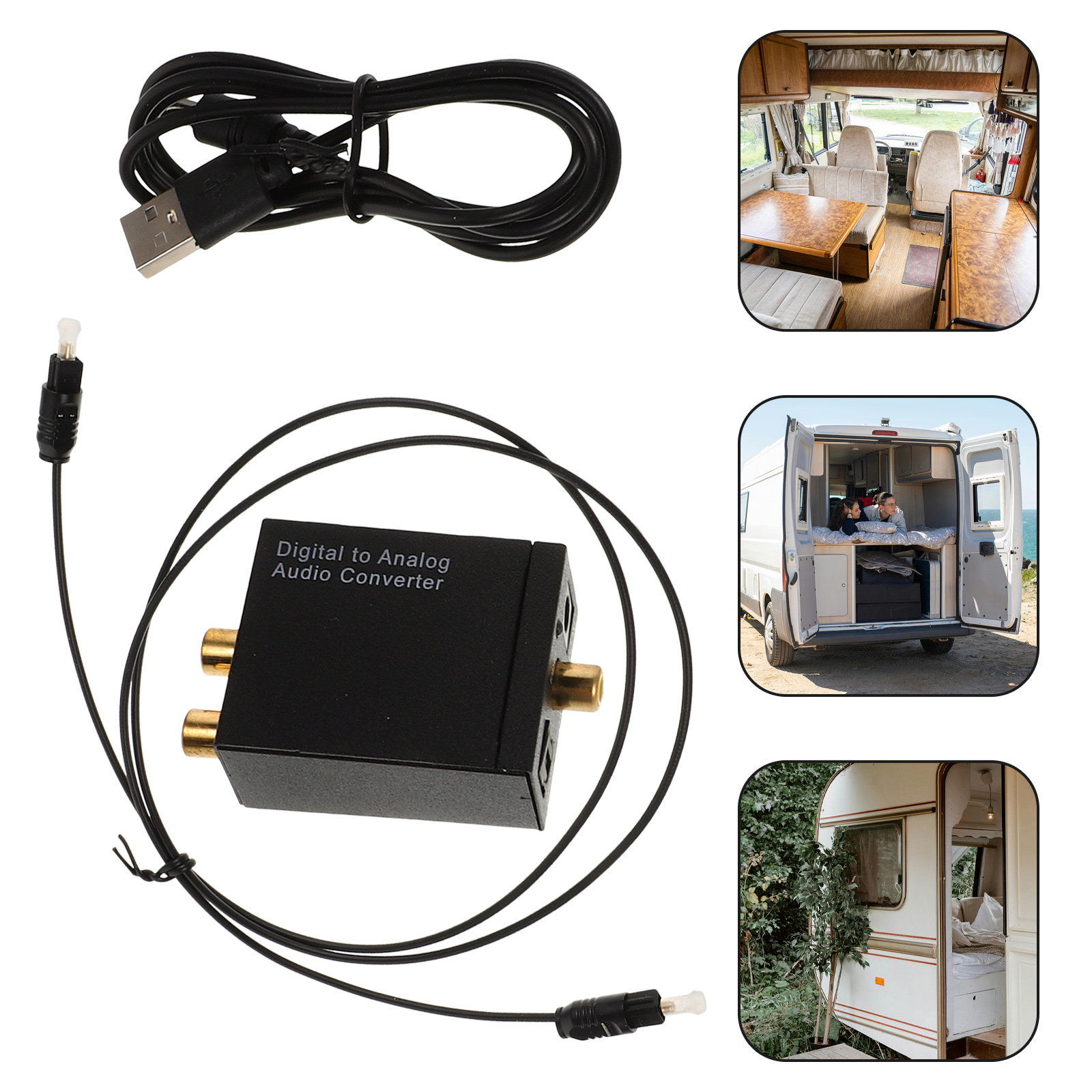 Home Cinema Of Soundbar - Digitaler Koaxial- und Optischer zu Analog-Audio-Konverter