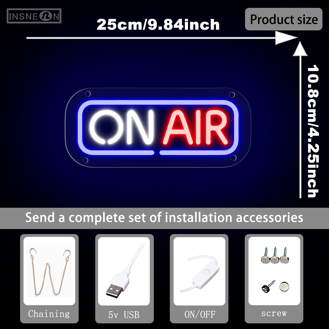 ON AIR Neon Schild LED USB Pow – Home Cinema Logo Bewertung und Preis