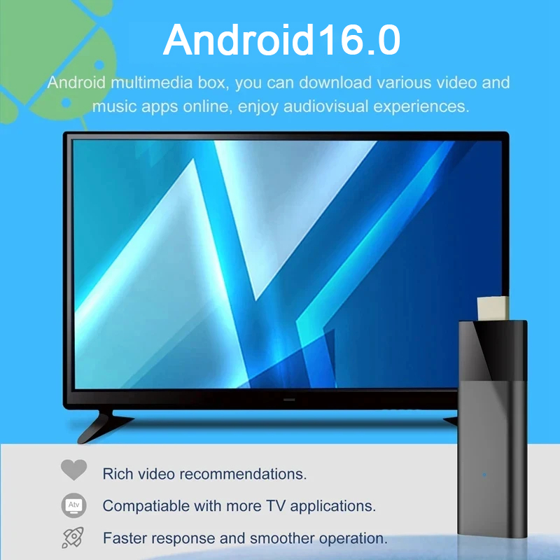 4K Android 16 TV-Stick Smart T – Home Cinema Youtube Bewertung und Preis