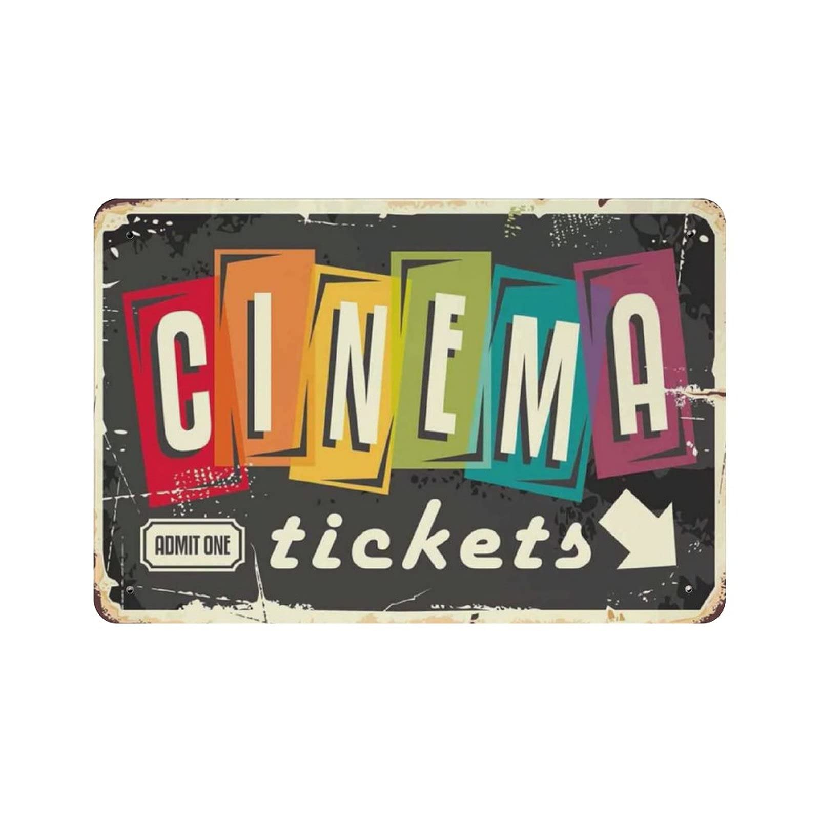 Metall-Blechschild Kino-Ticket – Home Cinema Tickets Bewertung und Preis
