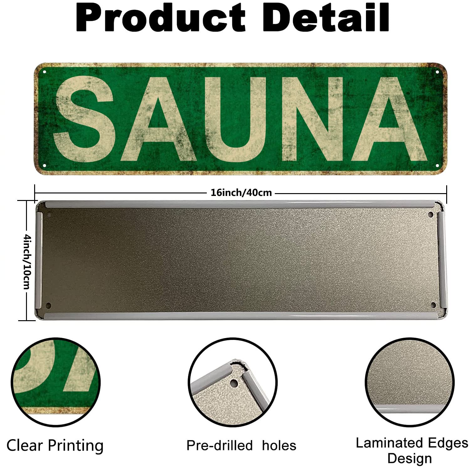 Sauna schlanke Zinn Zeichen St – Home Cinema Logo Bewertung und Preis